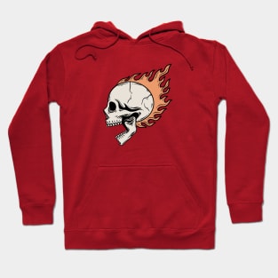 Skull Fire Burn Hoodie